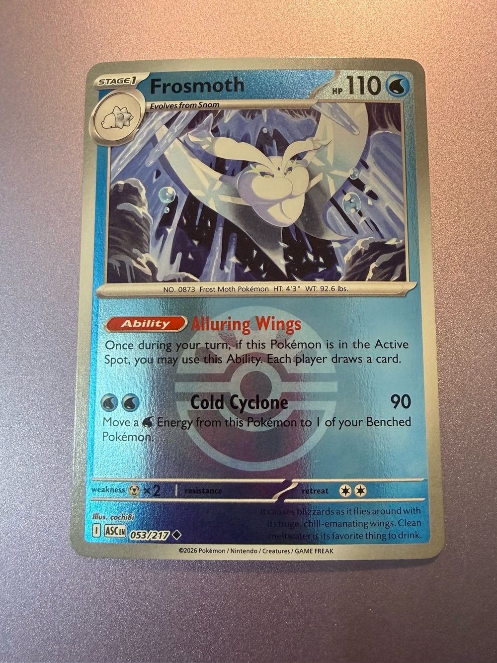 Pokemon TCG Frosmoth Friend Ball Pattern 053/217